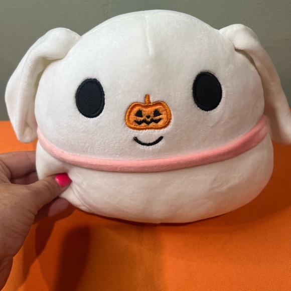 6/$25 Zero Nightmare before Christmas White and Pink Stuffed Animal - Picture 3 of 9